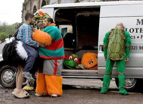 Rizwan Ahmed, Arsher Ali, Nigel Lindsay and Kayvan Novak in Four Lions