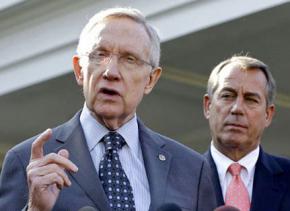 Senate Majority Leader Harry Reid and House Speaker John Boehner