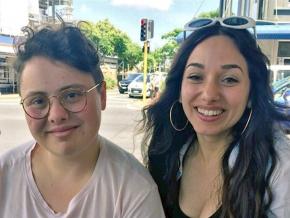 Justine Sachs (left) and Nadia Abu-Shanab