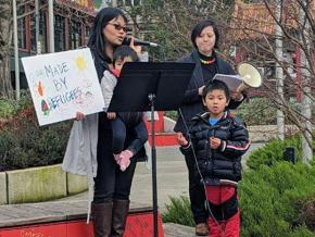 Protesters rally against Trump’s attacks on Vietnamese refugees